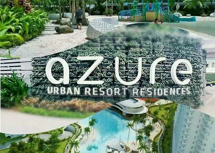 渡假村 2 Bedroom Corner Beach View With Wifi At Azure Urban Residences